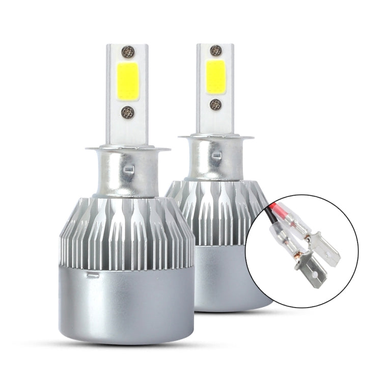 2 PCS  H3 18W 1800 LM 8000K IP68 Canbus Constant Current Car LED Headlight with 2 COB Lamps, DC 9-36V(Ice Blue Light) - LED Headlamps by PMC TechLife | Online Shopping South Africa | PMC TechLife | Buy Now Pay Later Mobicred