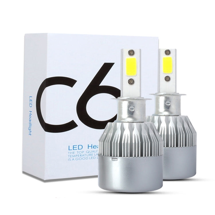 2 PCS  H3 18W 1800 LM 8000K IP68 Canbus Constant Current Car LED Headlight with 2 COB Lamps, DC 9-36V(Ice Blue Light) - LED Headlamps by PMC TechLife | Online Shopping South Africa | PMC TechLife | Buy Now Pay Later Mobicred