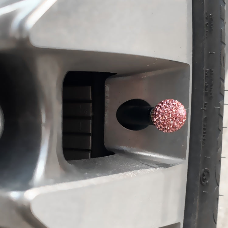 4 PCS Gas Cap Mouthpiece Cover Gas Cap Tire Cap Car Tire Valve Caps(Pink) - Tire Valve Caps by PMC TechLife | Online Shopping South Africa | PMC TechLife | Buy Now Pay Later Mobicred