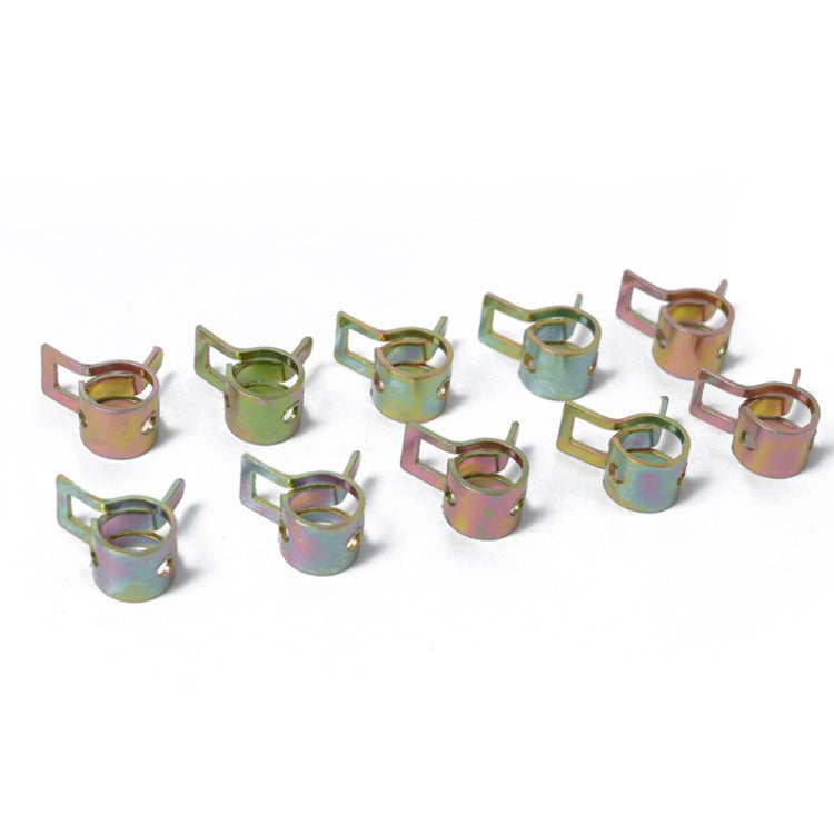 10 PCS 14mm Car Spring Clip Fuel Line Hose Clip Water Pipe Air Tube Clamp Fastener - Booster Cable & Clip by PMC TechLife | Online Shopping South Africa | PMC TechLife | Buy Now Pay Later Mobicred
