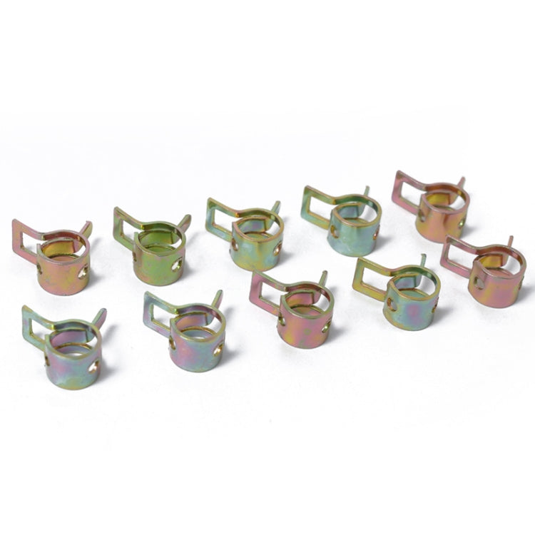 10 PCS 18mm Car Spring Clip Fuel Line Hose Clip Water Pipe Air Tube Clamp Fastener - Booster Cable & Clip by PMC TechLife | Online Shopping South Africa | PMC TechLife | Buy Now Pay Later Mobicred