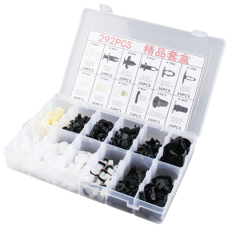 292 PCS Car Retainer Clips Assortment Car Panel Trim Plastic Fasteners Rivet Clips Set - Nuts & Bolts by PMC TechLife | Online Shopping South Africa | PMC TechLife | Buy Now Pay Later Mobicred