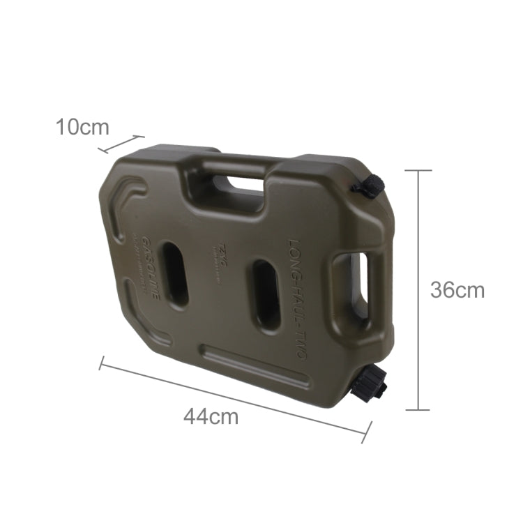Gasoline Fuel Tanks Plastic 2.6 Gallon 10 Litres Auto Shut Off Fuel Cans Oil Container Emergency Backup(Army Green) - oil tank tubes & oil pumps by PMC TechLife | Online Shopping South Africa | PMC TechLife | Buy Now Pay Later Mobicred