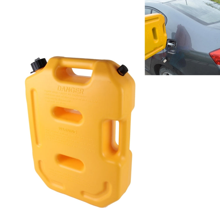 Gasoline Fuel Tanks Plastic 2.6 Gallon 10 Litres Auto Shut Off Fuel Cans Oil Container Emergency Backup(Yellow) - oil tank tubes & oil pumps by PMC TechLife | Online Shopping South Africa | PMC TechLife | Buy Now Pay Later Mobicred
