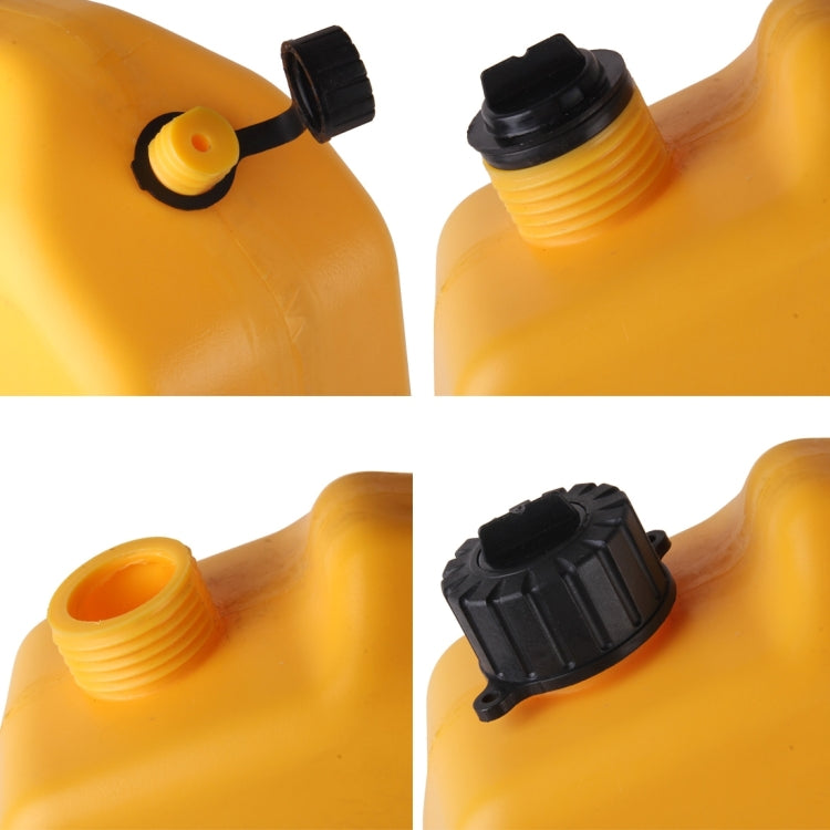 Gasoline Fuel Tanks Plastic 2.6 Gallon 10 Litres Auto Shut Off Fuel Cans Oil Container Emergency Backup(Yellow) - oil tank tubes & oil pumps by PMC TechLife | Online Shopping South Africa | PMC TechLife | Buy Now Pay Later Mobicred