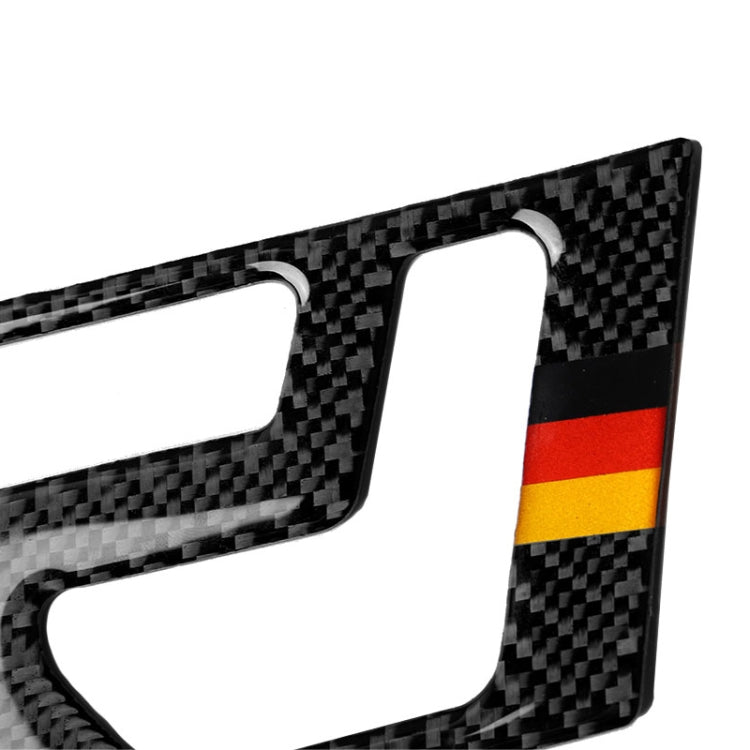2 PCS German Flag Car Carbon Fiber Seat Adjustment Panel Decorative Sticker for Mercedes-Benz W204 2007-2013 - Car Interior Mouldings by PMC Jewellery | Online Shopping South Africa | PMC Jewellery | Buy Now Pay Later Mobicred
