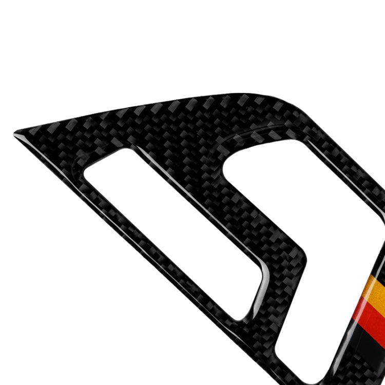 2 PCS German Flag Car Carbon Fiber Seat Adjustment Panel Decorative Sticker for Mercedes-Benz W204 2007-2013 - Car Interior Mouldings by PMC Jewellery | Online Shopping South Africa | PMC Jewellery | Buy Now Pay Later Mobicred