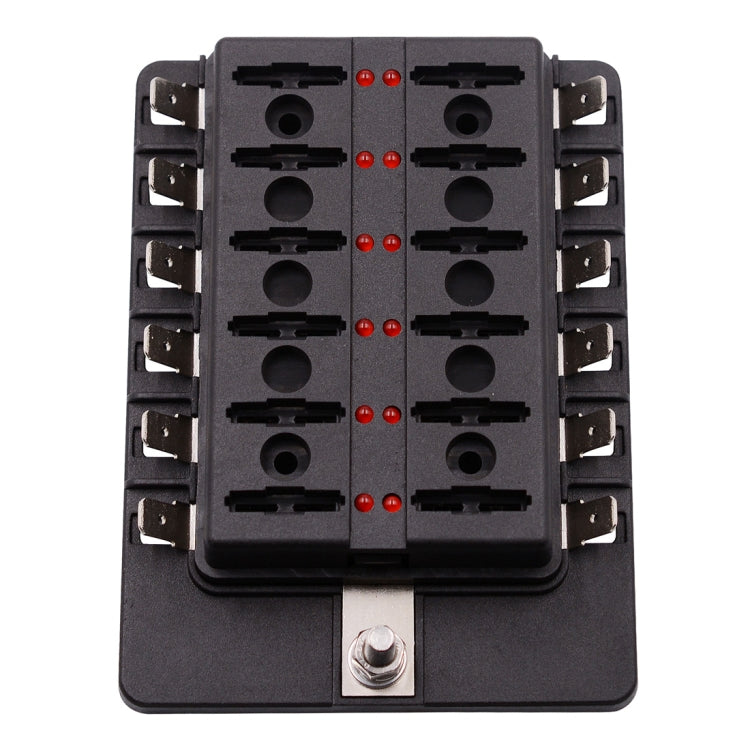 1 in 12 Out Fuse Box PC Terminal Block Fuse Holder Kits with LED Warning Indicator for Auto Car Truck Boat - Fuse by PMC TechLife | Online Shopping South Africa | PMC TechLife | Buy Now Pay Later Mobicred