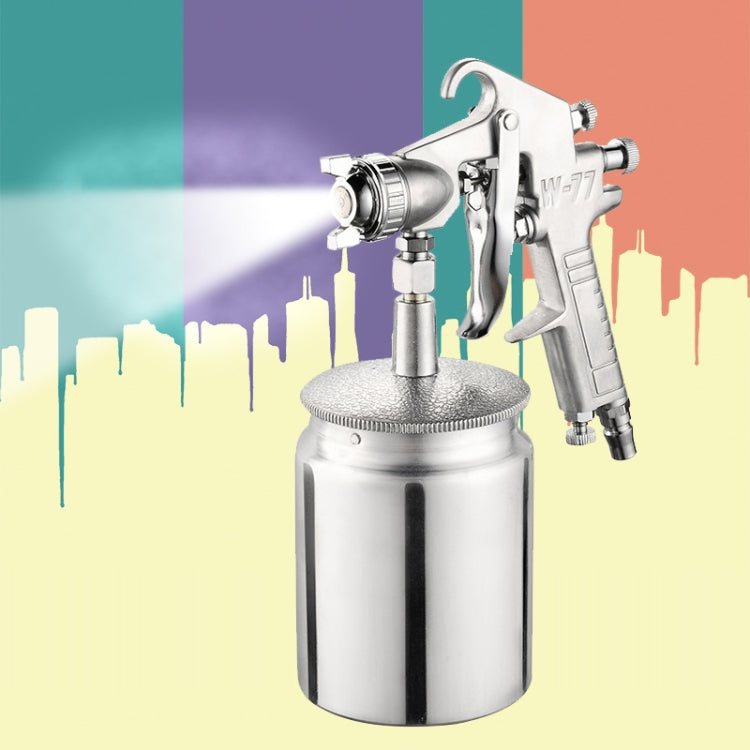 W-77 Paint Spray Gun Sprayer lower Pot Pneumatic Tool for Home Car, Hole diameter: 3mm - Others by PMC TechLife | Online Shopping South Africa | PMC TechLife | Buy Now Pay Later Mobicred