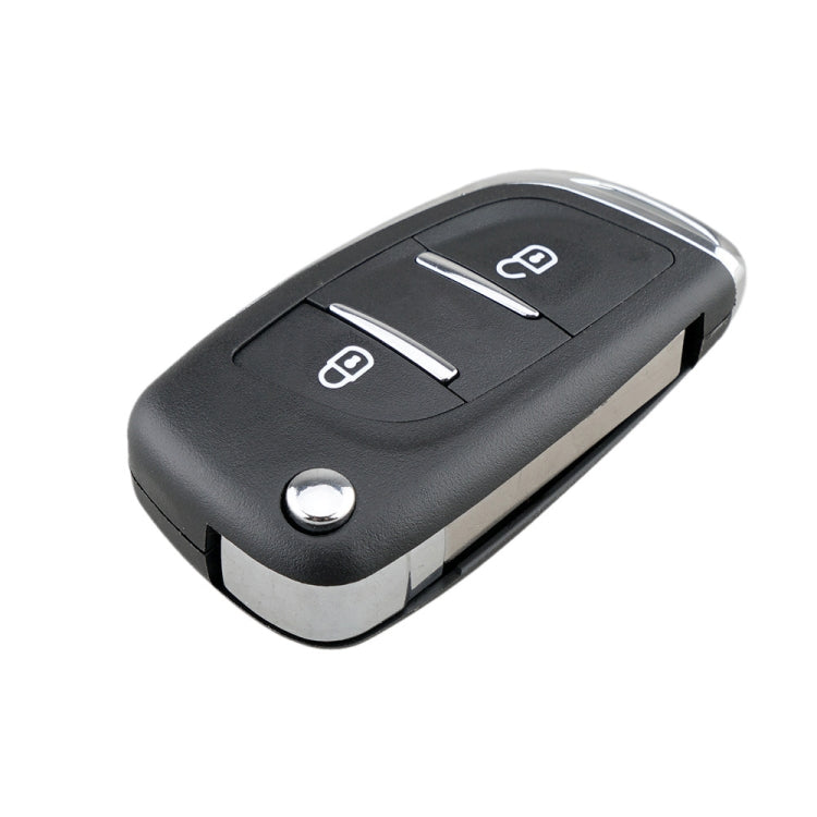 For PEUGEOT Car Keys Replacement 2 Buttons Car Key Case with Holder, without Grooved - Car Key Cases by PMC TechLife | Online Shopping South Africa | PMC TechLife | Buy Now Pay Later Mobicred