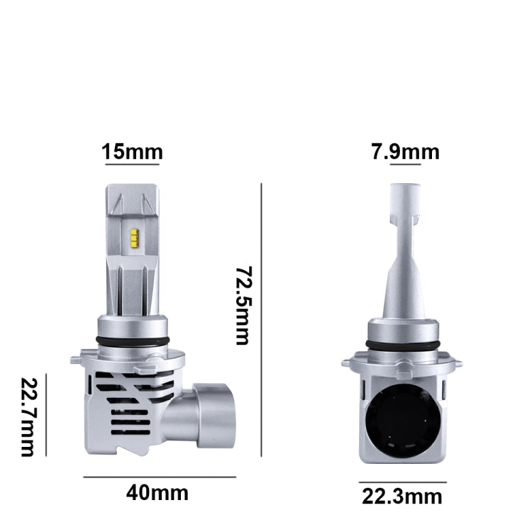 2 PCS M3 9006 / HB4 DC9-32V / 17W / 6500K / 2000LM IP68 Car LED Headlight Lamps(Cool White) - LED Headlamps by PMC TechLife | Online Shopping South Africa | PMC TechLife | Buy Now Pay Later Mobicred