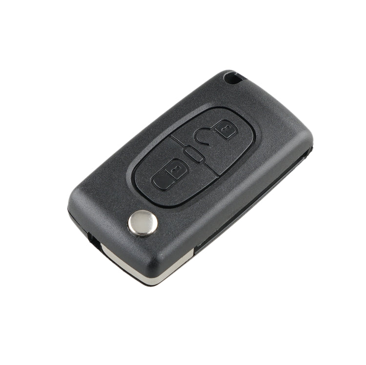 For PEUGEOT 2 Buttons Intelligent Remote Control Car Key with Integrated Chip & Battery & Holder, without Grooved, Frequency: 433MHz - Remote Car Key by PMC TechLife | Online Shopping South Africa | PMC TechLife | Buy Now Pay Later Mobicred