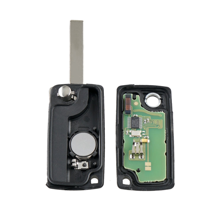For PEUGEOT 2 Buttons Intelligent Remote Control Car Key with PCF7961 Integrated Chip & Battery & Holder & Slotted Key Blade & ASK Signal, Frequency: 433MHz - Remote Car Key by PMC TechLife | Online Shopping South Africa | PMC TechLife | Buy Now Pay Later Mobicred