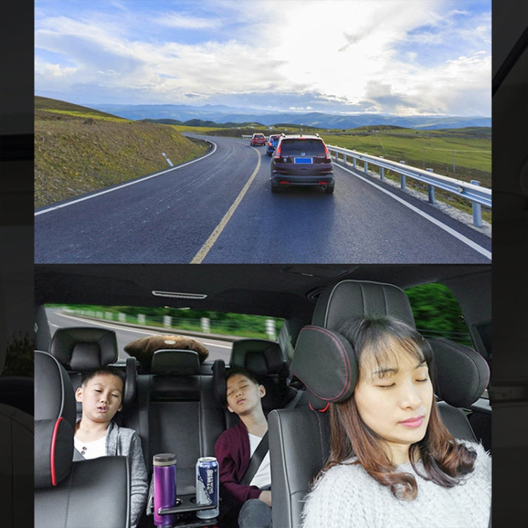 Car Seat Headrest Car Neck Pillow Sleep Side Headrest for Children and Adults (Black Red) - Seat Accessories by PMC TechLife | Online Shopping South Africa | PMC TechLife | Buy Now Pay Later Mobicred