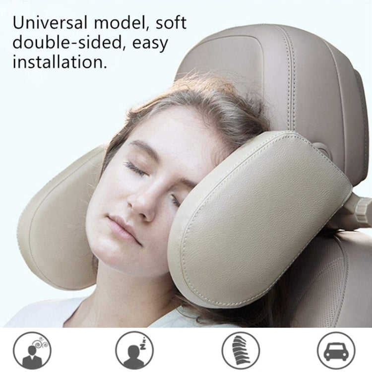 Car Seat Headrest Car Neck Pillow Sleep Side Headrest for Children and Adults (Coffee) - Seat Accessories by PMC TechLife | Online Shopping South Africa | PMC TechLife | Buy Now Pay Later Mobicred