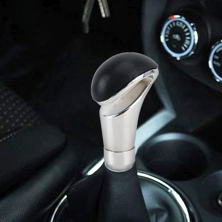 Universal Hollow Leather + Metal Car Gear Shift Knob - Shift Knob by PMC Jewellery | Online Shopping South Africa | PMC Jewellery | Buy Now Pay Later Mobicred