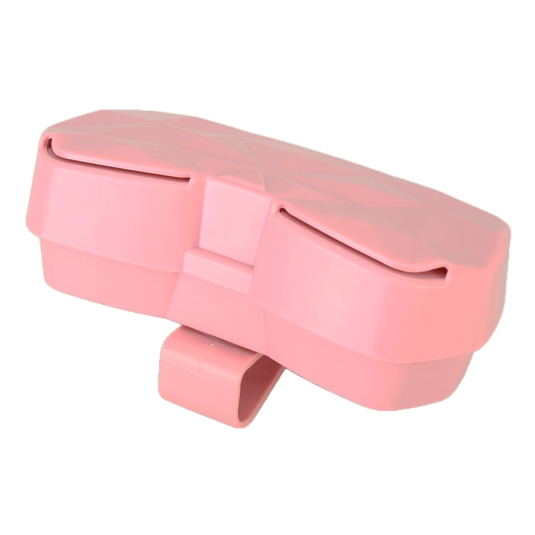 Car Multi-functional Glasses Case Sunglasses Storage Holder with Card Slot, Diamond Style (Pink) - Sunglasses & Glasses Clips by PMC TechLife | Online Shopping South Africa | PMC TechLife | Buy Now Pay Later Mobicred