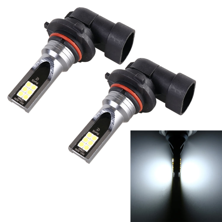 2 PCS 9005 DC12V-24V / 12W / 3000K / 800LM 12LEDs SMD-3030 Car LED Fog Light(White Light) - Fog / Driving Lights by PMC TechLife | Online Shopping South Africa | PMC TechLife | Buy Now Pay Later Mobicred