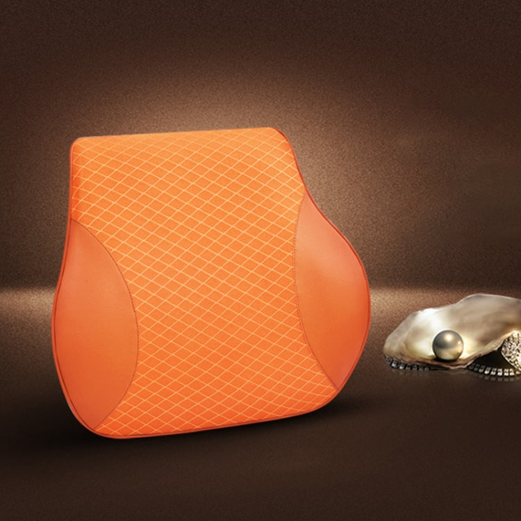 Four Seasons Breathable Memory Foam Car Lumbar Pillow Polyester Pillow (Yellow) - Seat Accessories by PMC TechLife | Online Shopping South Africa | PMC TechLife | Buy Now Pay Later Mobicred