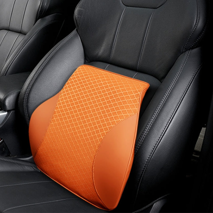 Four Seasons Breathable Memory Foam Car Lumbar Pillow Polyester Pillow (Yellow) - Seat Accessories by PMC TechLife | Online Shopping South Africa | PMC TechLife | Buy Now Pay Later Mobicred