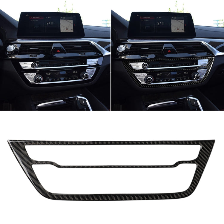Car Carbon Fiber CD Panel Decorative Sticker for BMW 5 Series G38 528Li / 530Li / 540Li 2018 - Car Interior Mouldings by PMC TechLife | Online Shopping South Africa | PMC TechLife | Buy Now Pay Later Mobicred
