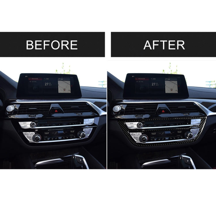 Car Carbon Fiber CD Panel Decorative Sticker for BMW 5 Series G38 528Li / 530Li / 540Li 2018 - Car Interior Mouldings by PMC TechLife | Online Shopping South Africa | PMC TechLife | Buy Now Pay Later Mobicred