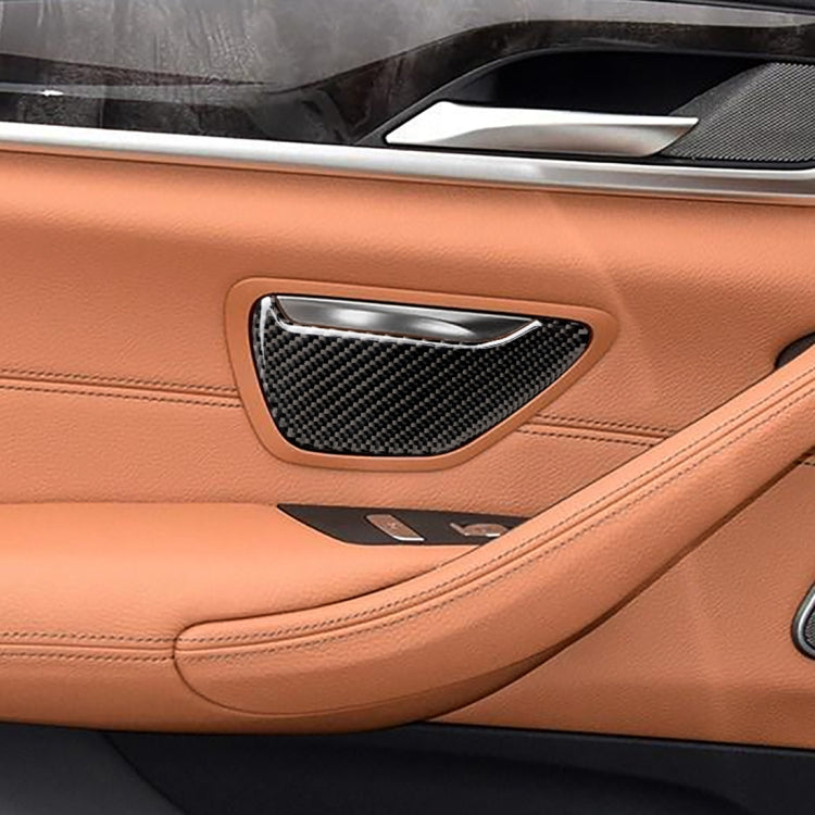 2 PCS Car Carbon Fiber Ashtray Panel Decorative Sticker for BMW 5 Series G38 528Li / 530Li / 540Li 2018 - Car Interior Mouldings by PMC Jewellery | Online Shopping South Africa | PMC Jewellery | Buy Now Pay Later Mobicred