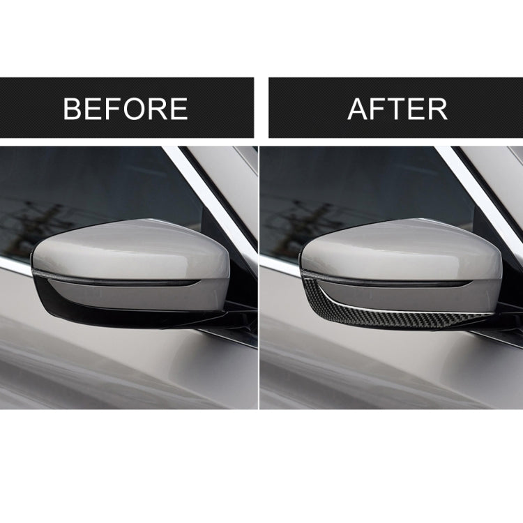 2 PCS Car Carbon Fiber Rearview Mirror Bumper Strip Decorative Sticker for BMW G30 (2018-2019) / G11 (2016-2019), Right Drive without Lens - Anti Collision Sticker by PMC TechLife | Online Shopping South Africa | PMC TechLife | Buy Now Pay Later Mobicred