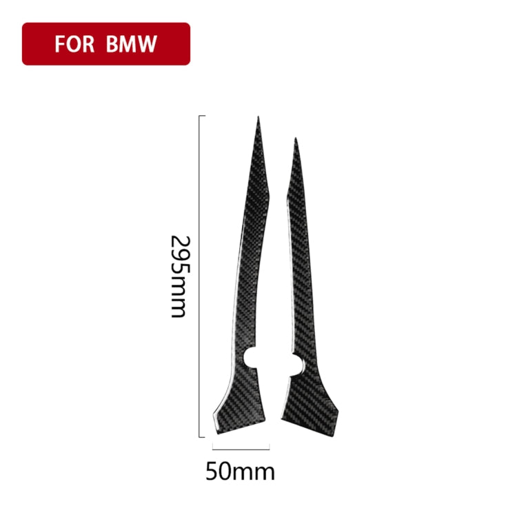 2 PCS Car Carbon Fiber Rearview Mirror Bumper Strip Decorative Sticker for BMW G30 (2018-2019) / G11 (2016-2019), Right Drive with Camera - Anti Collision Sticker by PMC TechLife | Online Shopping South Africa | PMC TechLife | Buy Now Pay Later Mobicred