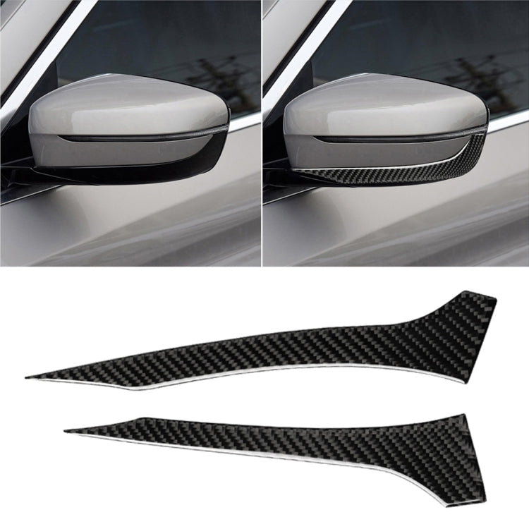 2 PCS Car Carbon Fiber Rearview Mirror Bumper Strip Decorative Sticker for BMW G30 (2018-2019) / G11 (2016-2019), Left Drive without Lens - Anti Collision Sticker by PMC TechLife | Online Shopping South Africa | PMC TechLife | Buy Now Pay Later Mobicred