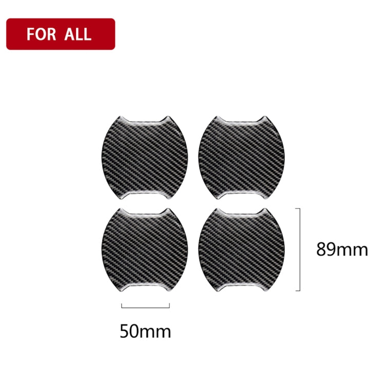 4 PCS Car-Styling Carbon Fiber Door Outer Handle Scratches Resistant Stickerfor Toyota Camry - Decorative Sticker by PMC TechLife | Online Shopping South Africa | PMC TechLife | Buy Now Pay Later Mobicred