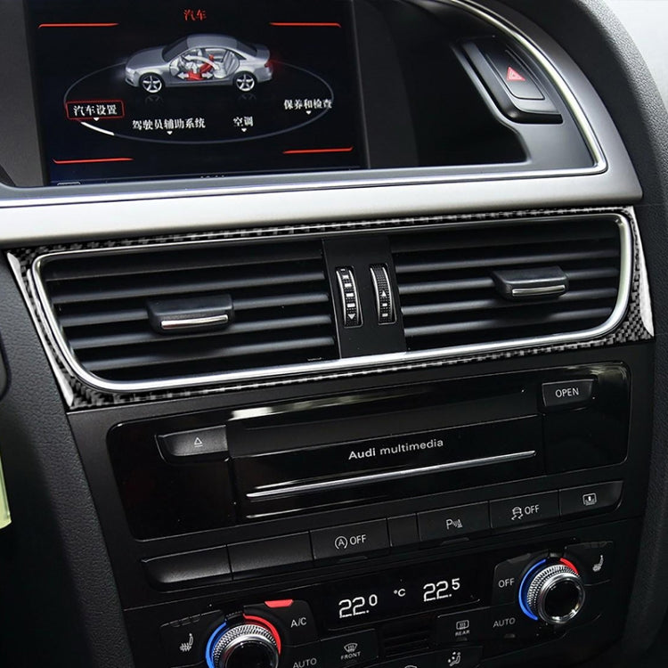 Car Carbon Fiber Air Conditioning Air Outlet Frame Decorative Sticker for Audi A4 B8 2009-2016 / A5 2008-2017 / Q5 2009-2017​, Left Drive - Car Interior Mouldings by PMC Jewellery | Online Shopping South Africa | PMC Jewellery | Buy Now Pay Later Mobicred