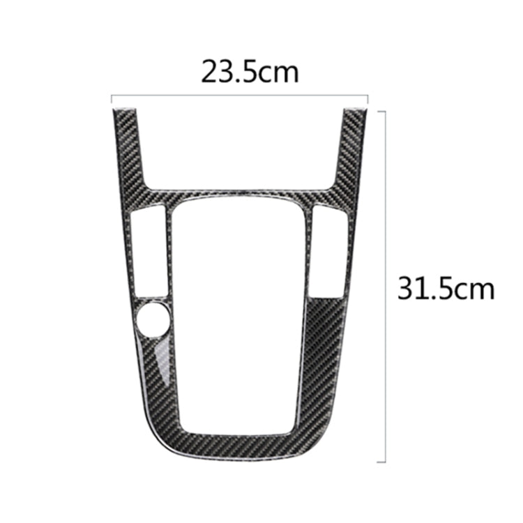 Car Carbon Fiber Gear Position Panel Decorative Sticker for Audi 2010-2018 Q5 / 2009-2016 A4L / 2009-2016 A5, Left Drive - Car Interior Mouldings by PMC TechLife | Online Shopping South Africa | PMC TechLife | Buy Now Pay Later Mobicred
