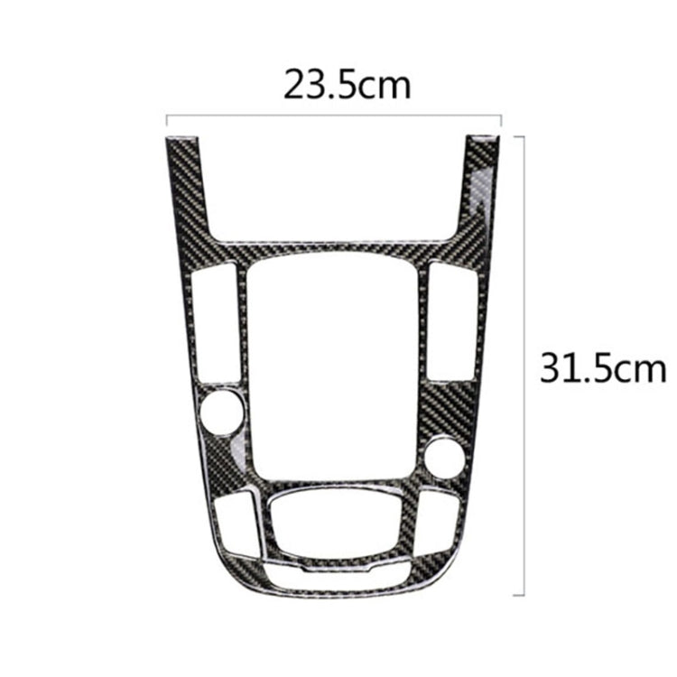 Car Carbon Fiber Gear Position Panel Decorative Sticker for Audi 2010-2018 Q5 / 2009-2016 A4L / 2009-2016 A5, Left Drive - Car Interior Mouldings by PMC TechLife | Online Shopping South Africa | PMC TechLife | Buy Now Pay Later Mobicred