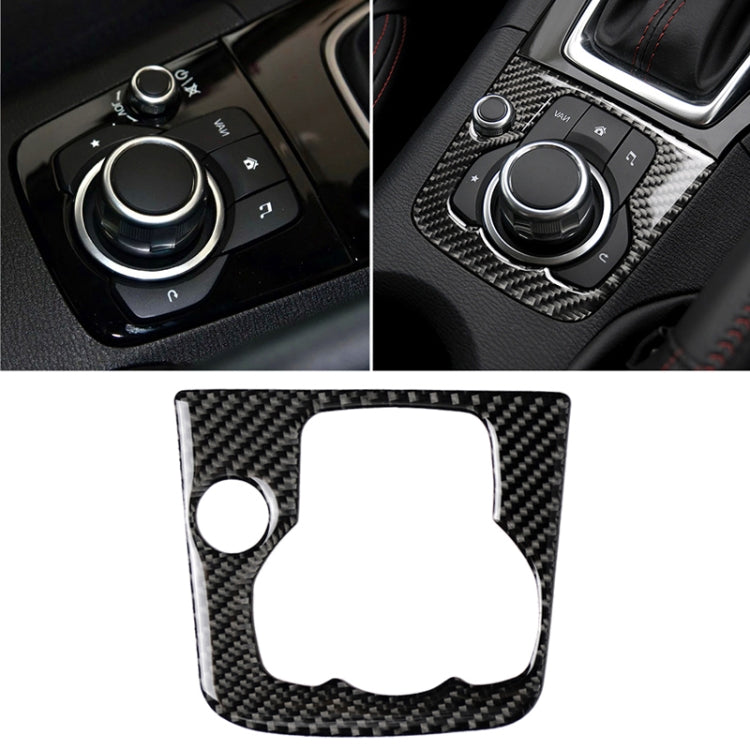 Car Carbon Fiber Right Drive Multimedia Frame A Decorative Sticker for Mazda Axela 2013-2016 - Car Interior Mouldings by PMC TechLife | Online Shopping South Africa | PMC TechLife | Buy Now Pay Later Mobicred