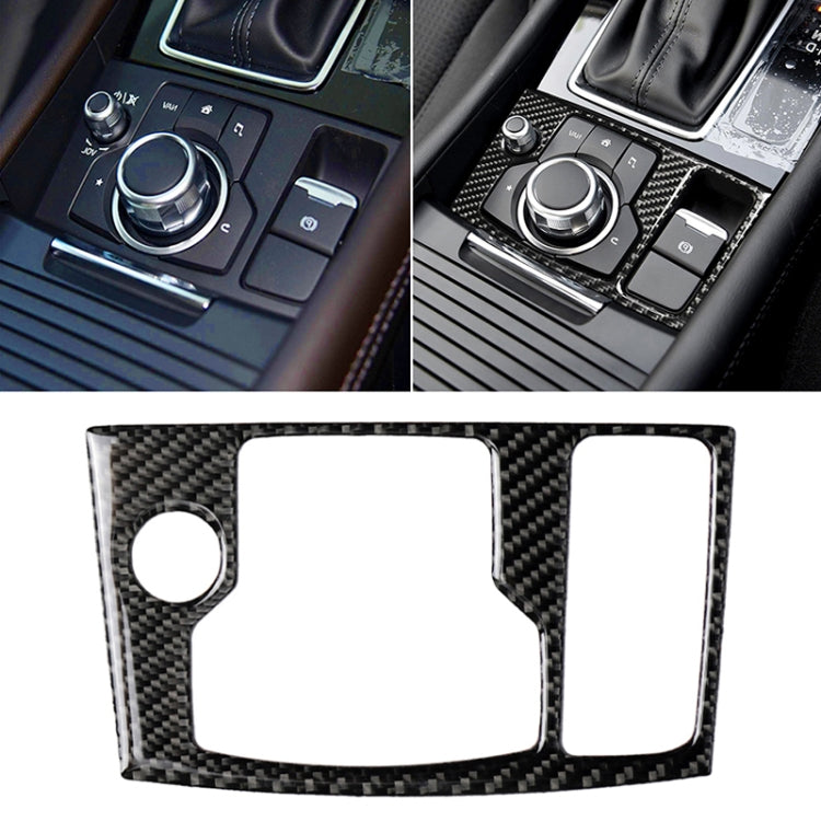 Car Carbon Fiber Right Drive Multimedia Frame B Decorative Sticker for Mazda Axela 2017-2018 - Car Interior Mouldings by PMC TechLife | Online Shopping South Africa | PMC TechLife | Buy Now Pay Later Mobicred