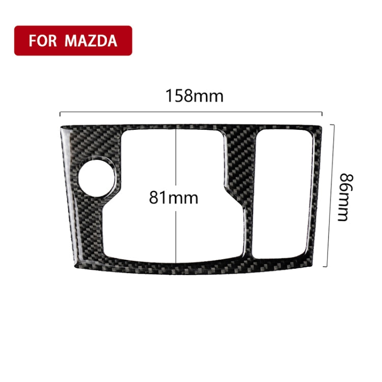 Car Carbon Fiber Right Drive Multimedia Frame B Decorative Sticker for Mazda Axela 2017-2018 - Car Interior Mouldings by PMC TechLife | Online Shopping South Africa | PMC TechLife | Buy Now Pay Later Mobicred