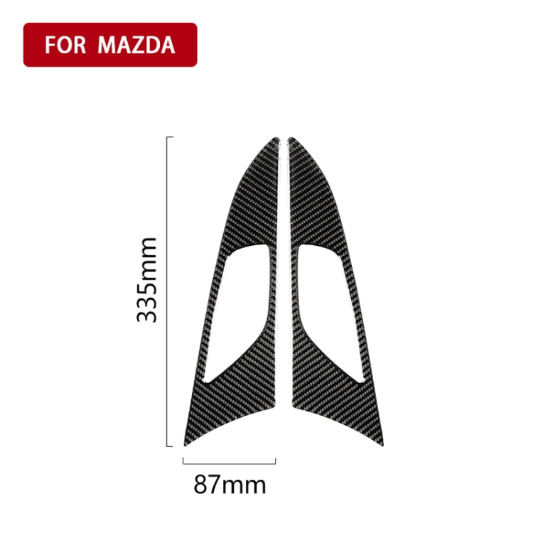 2 PCS Car Carbon Fiber Door Inner Handle Outer Frame Decorative Sticker for Mazda Axela 2014 / 2017-2018 - Car Interior Mouldings by PMC TechLife | Online Shopping South Africa | PMC TechLife | Buy Now Pay Later Mobicred