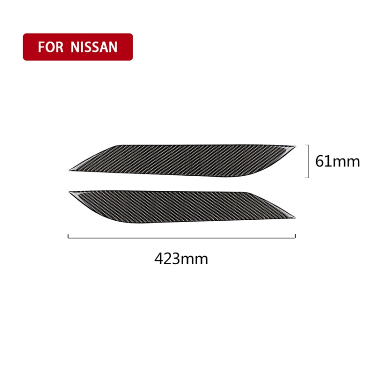 Car Carbon Fiber Light Eyebrow for 2003-2009 Nissan 350Z All Models - Lamp Decoration by PMC TechLife | Online Shopping South Africa | PMC TechLife | Buy Now Pay Later Mobicred
