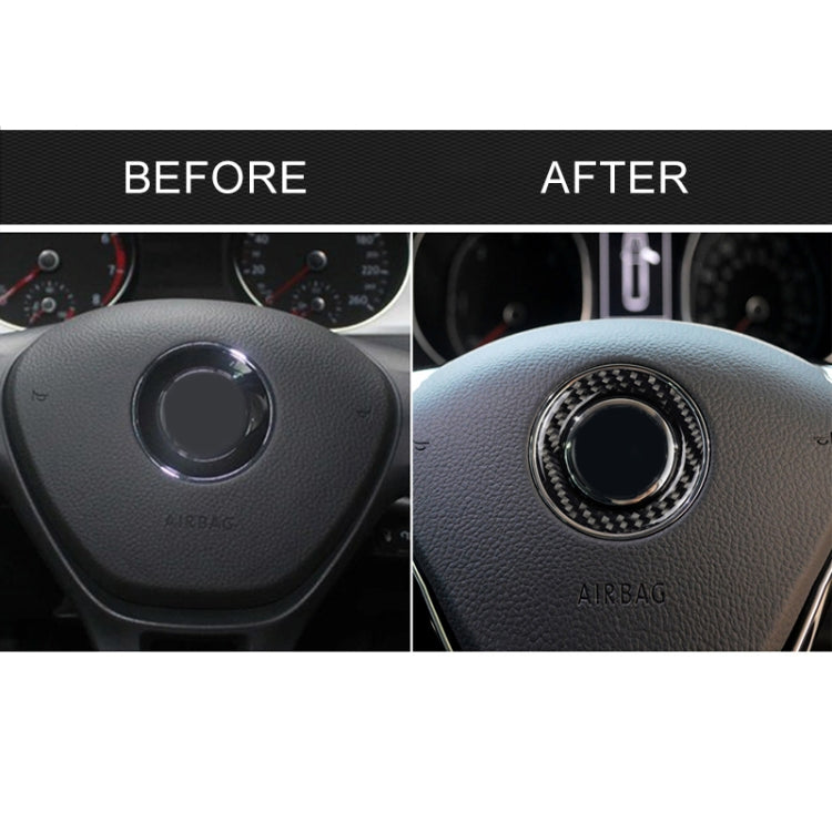 Car Carbon Fiber Steering Wheel Ring Decorative Sticker for Volkswagen - Car Interior Mouldings by PMC TechLife | Online Shopping South Africa | PMC TechLife | Buy Now Pay Later Mobicred