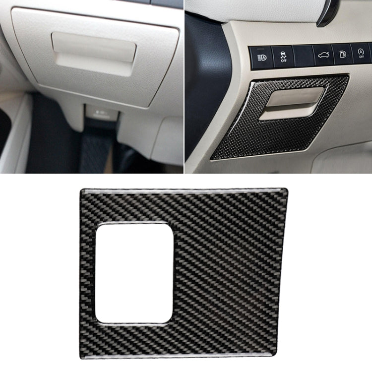 Car Carbon Fiber Main Driving Storage Box Decorative Sticker for Toyota Eighth Generation Camry 2018-2019, Left Drive - Car Interior Mouldings by PMC TechLife | Online Shopping South Africa | PMC TechLife | Buy Now Pay Later Mobicred