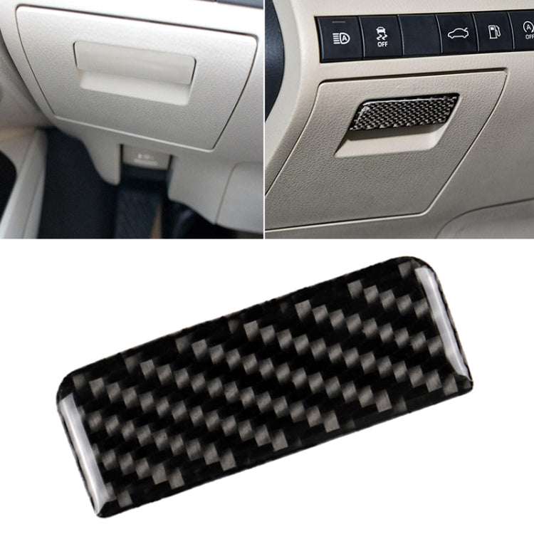 Car Carbon Fiber Main Driving Storage Box Handle Decorative Sticker for Toyota Eighth Generation Camry 2018-2019 - Car Interior Mouldings by PMC TechLife | Online Shopping South Africa | PMC TechLife | Buy Now Pay Later Mobicred