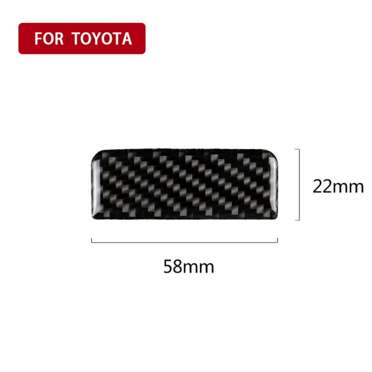 Car Carbon Fiber Main Driving Storage Box Handle Decorative Sticker for Toyota Eighth Generation Camry 2018-2019 - Car Interior Mouldings by PMC TechLife | Online Shopping South Africa | PMC TechLife | Buy Now Pay Later Mobicred