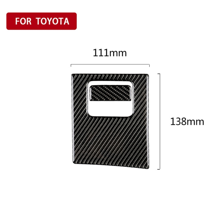 2 in 1 Car Carbon Fiber Main Driving Storage Box Handle Decorative Sticker for Toyota Eighth Generation Camry 2018-2019, Left Drive - Car Interior Mouldings by PMC TechLife | Online Shopping South Africa | PMC TechLife | Buy Now Pay Later Mobicred