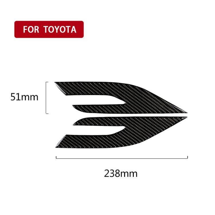 2 PCS Car Carbon Fiber Headlight Decorative Sticker for Toyota Eighth Generation Camry 2018-2019 - free shipping - PMC TechLife - Order now!