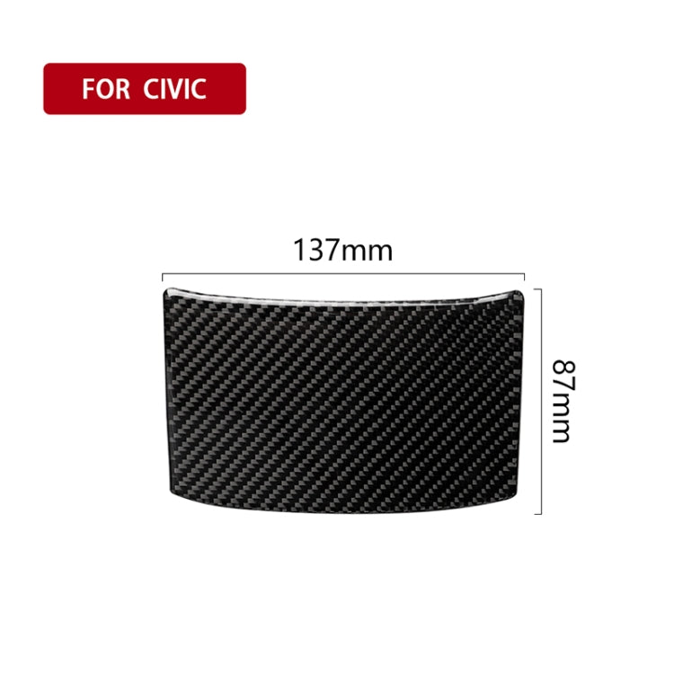 Car Carbon Fiber Rear Sundries Cover Decorative Sticker for Honda Tenth Generation Civic 2016-2019 - Car Interior Mouldings by PMC TechLife | Online Shopping South Africa | PMC TechLife | Buy Now Pay Later Mobicred