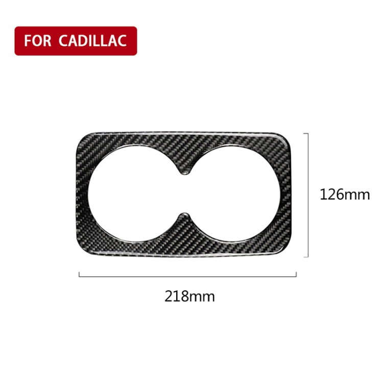 Car Carbon Fiber Rear Armrest Water Cup Decorative Sticker for Cadillac XT5 2016-2017 - Car Interior Mouldings by PMC TechLife | Online Shopping South Africa | PMC TechLife | Buy Now Pay Later Mobicred