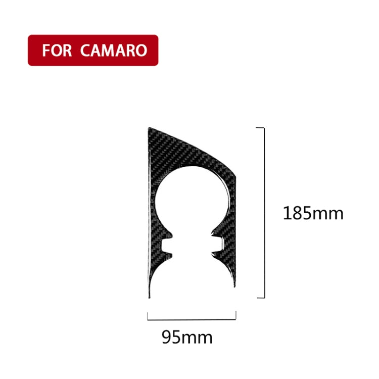 Car Carbon Fiber Water Cup Holder Decorative Sticker for Chevrolet Camaro 2017-2019 - Car Interior Mouldings by PMC TechLife | Online Shopping South Africa | PMC TechLife | Buy Now Pay Later Mobicred