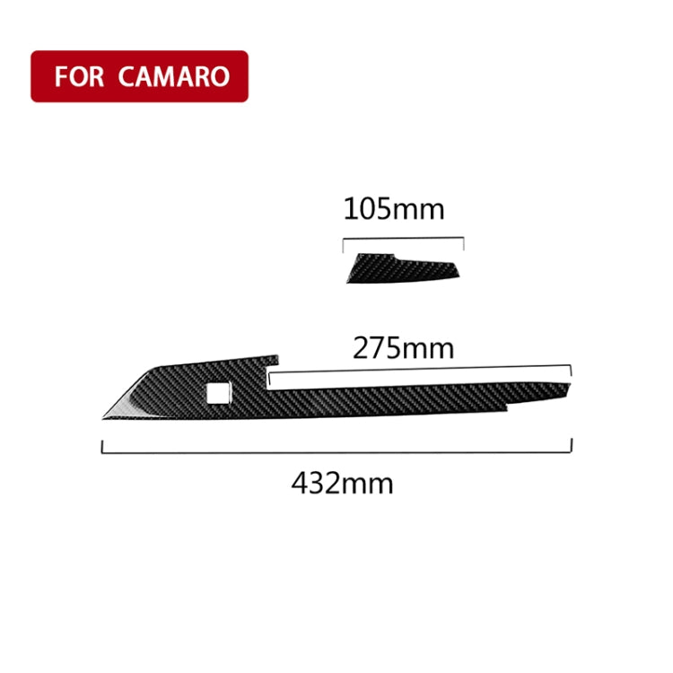 2 in 1 Car Carbon Fiber Central Control Stripe Decorative Sticker for Chevrolet Camaro 2017-2019 - Car Interior Mouldings by PMC TechLife | Online Shopping South Africa | PMC TechLife | Buy Now Pay Later Mobicred