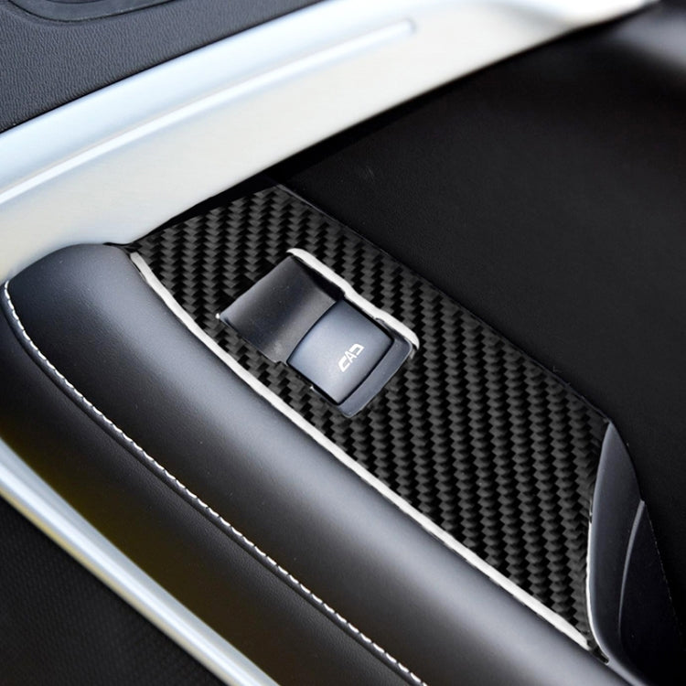 2 in 1 Car Carbon Fiber Window Lift Panel Decorative Sticker for Chevrolet Camaro 2017-2019, Left Drive - Car Interior Mouldings by PMC TechLife | Online Shopping South Africa | PMC TechLife | Buy Now Pay Later Mobicred